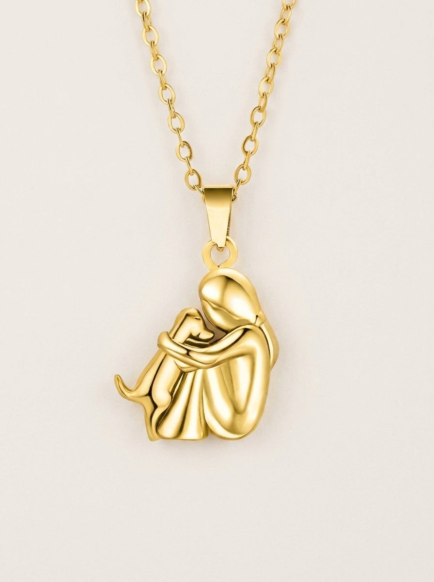 Margaux – collier chien doré