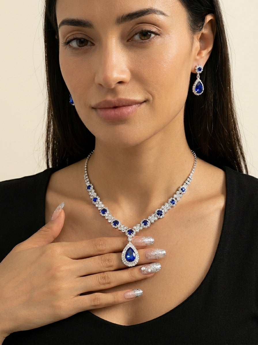 Valentine – Parure de bijoux en cristal